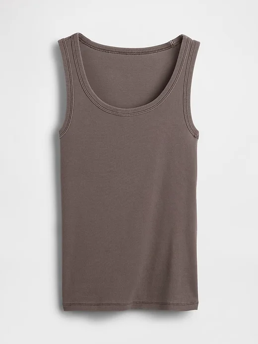 Débardeur côtelé & Pantalon large en maille — Top